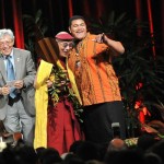His Holiness addressed the students and faculty of the Kailua High School