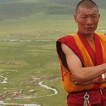A monk in Tibet