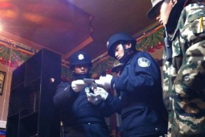 Tibetans in the city are constantly stop by the security forces to check their papers and identity