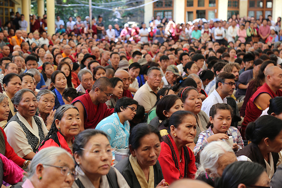 Public at the swearing-in ceremony of Sikyong Dr Lobsang Sangay’s second term, 27 May 2016.
